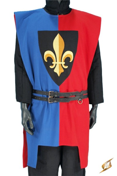 Fleur De Lys Tabard - Blue/Red