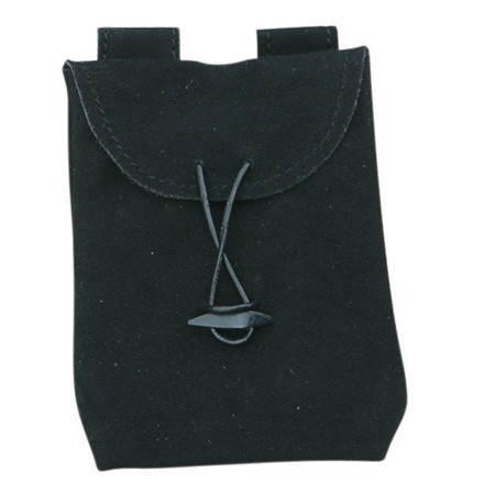 Black Thin Leather Bag (Small)