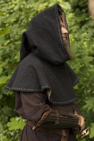 Epic Armour Medieval Hood - Grey